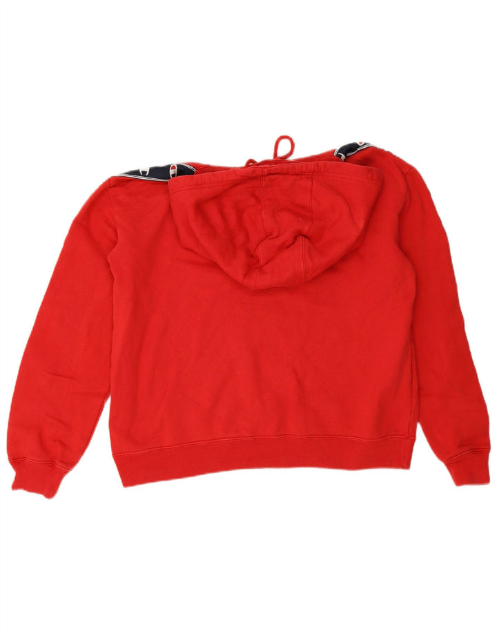 Maglione con cappuccio oversize grafico da donna Champion UK 10 Small Red Colourblock