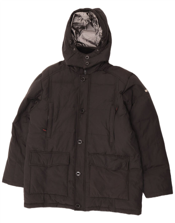 Giacca imbottita con cappuccio da uomo Ivy Oxford IT 54 2XL Nero Poliammide