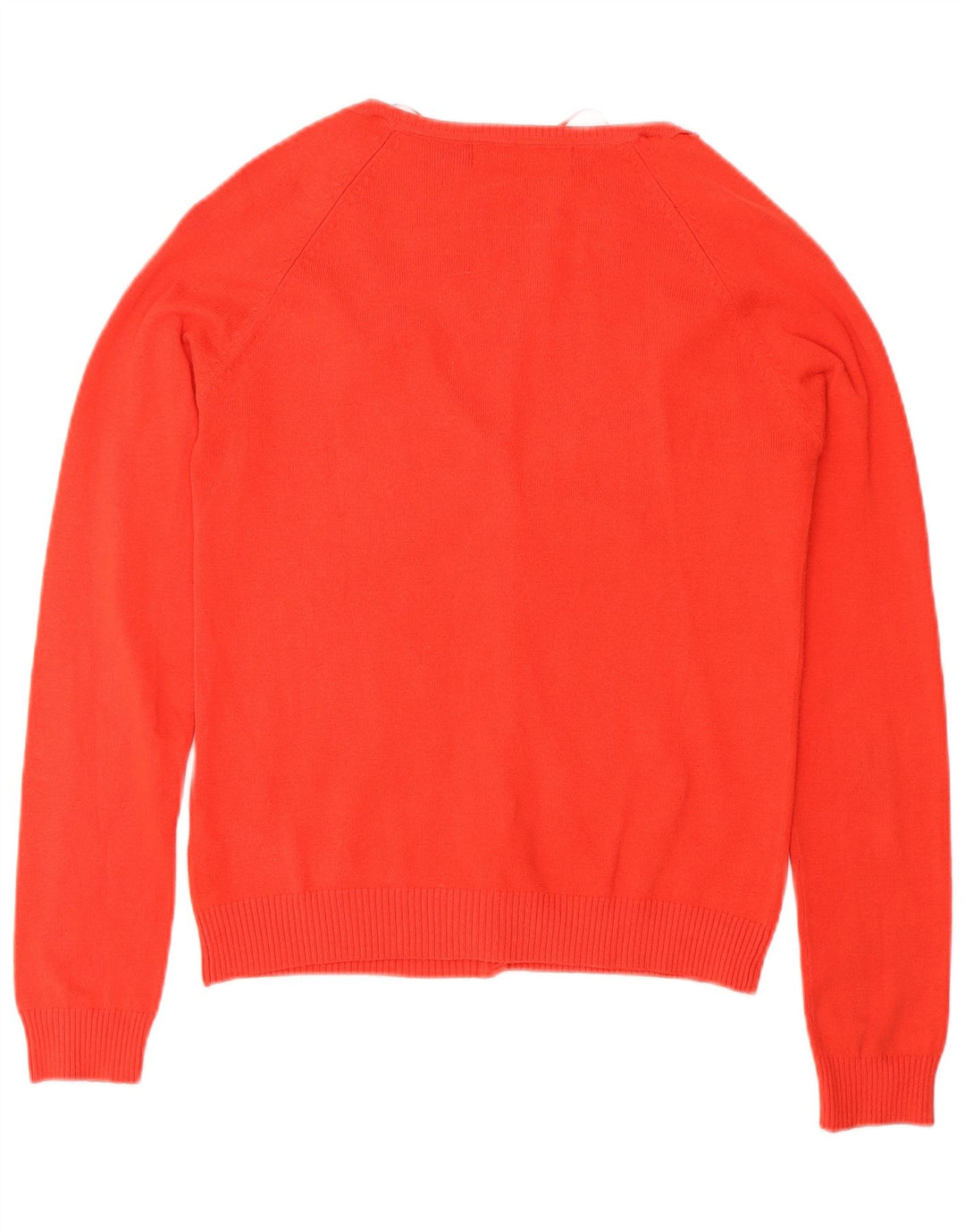 Maglione cardigan da donna Zara UK 12 cotone rosso medio