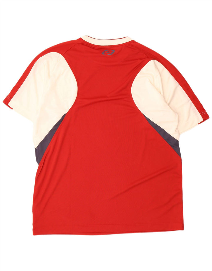 T-shirt grafica da uomo Lotto Top 2XL Poliestere color block rosso