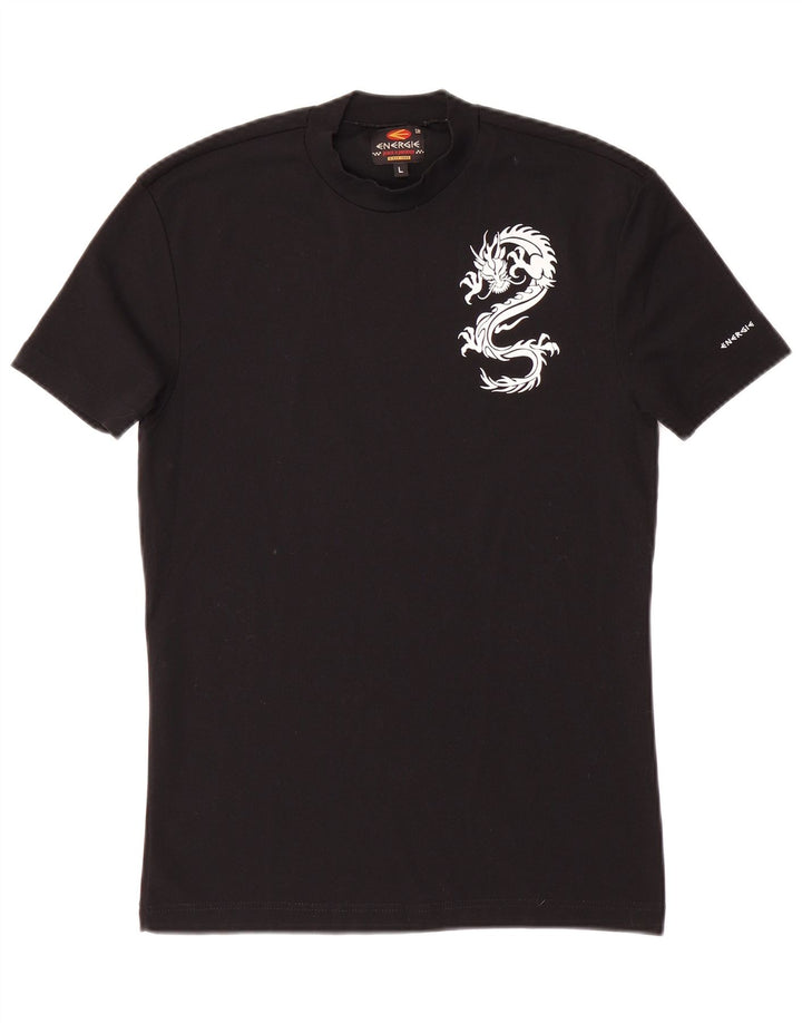 T-shirt grafica per ragazzi Energie 15-16 anni grande nera