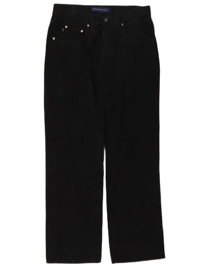 Jeans Straight Uomo Trussardi IT 48 Medio W32 L30 Cotone Nero