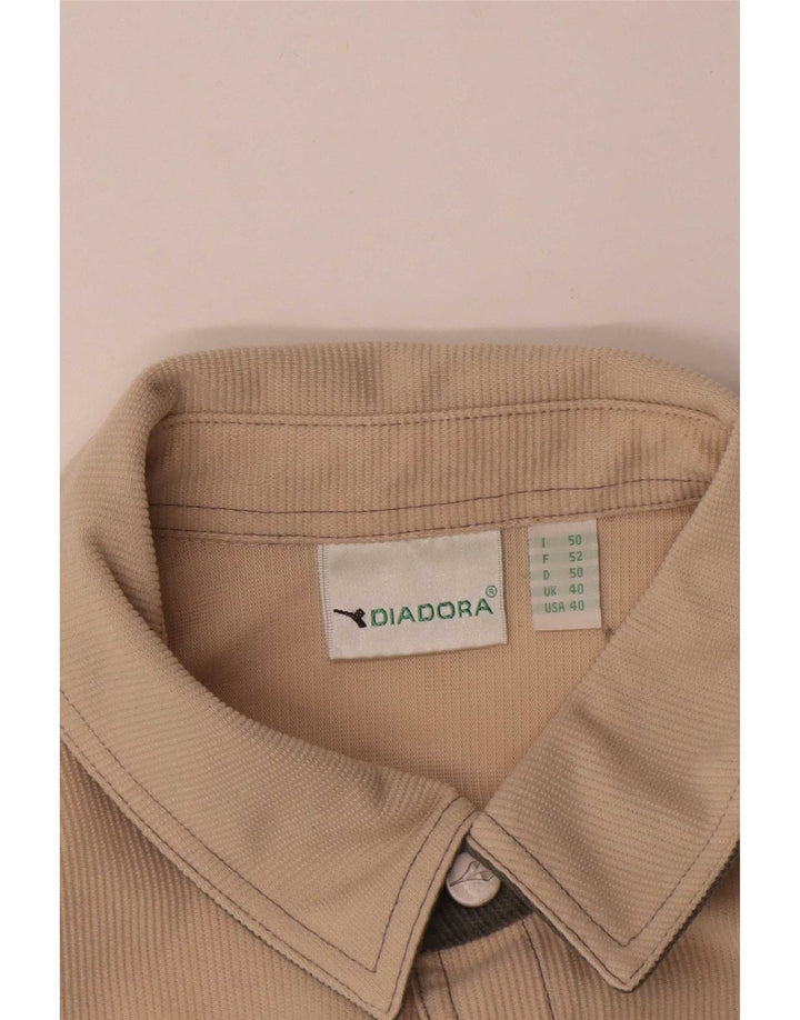 Camicia Diadora Uomo UK 40 Beige Medio