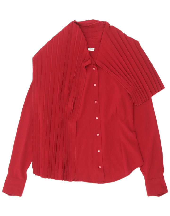 Camicetta camicia da donna Naracamicie UK 14 poliestere rosso medio