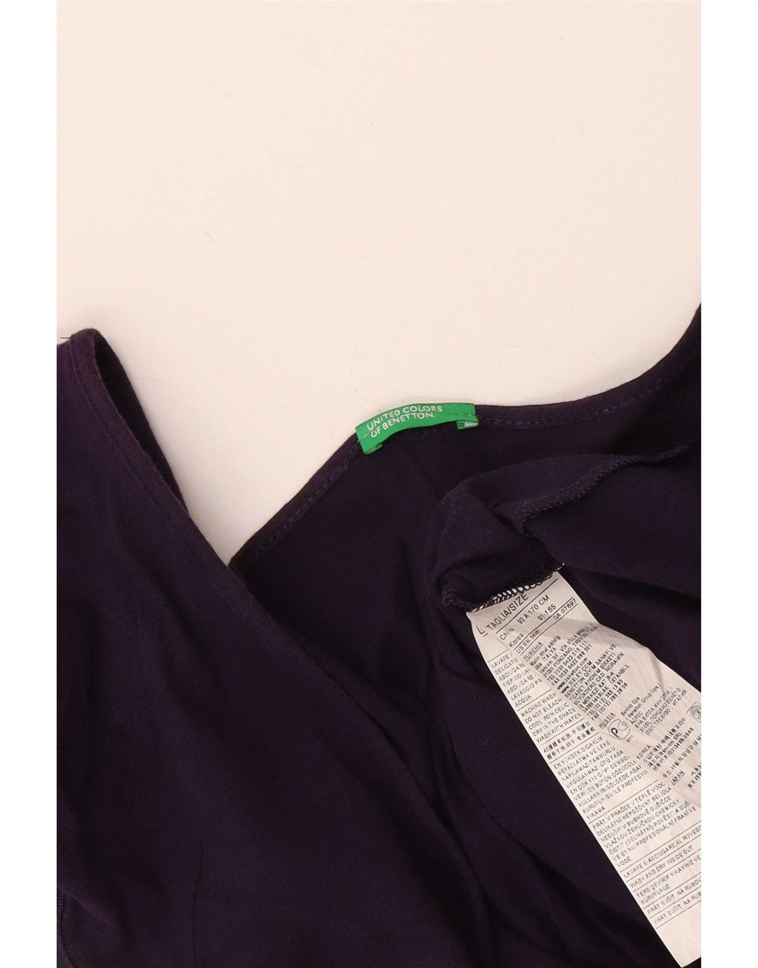 Camicetta da donna Benetton Top UK 14 grande cotone viola