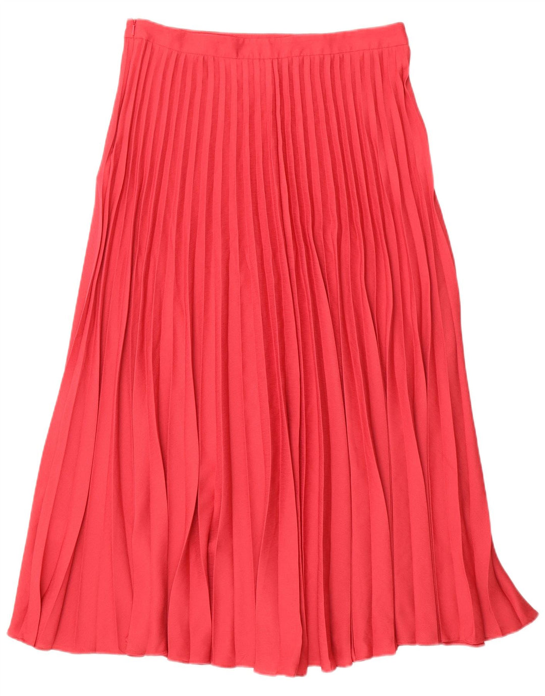 JIGSAW Womens Pleated Skirt UK 14 Large W32  Red Polyester