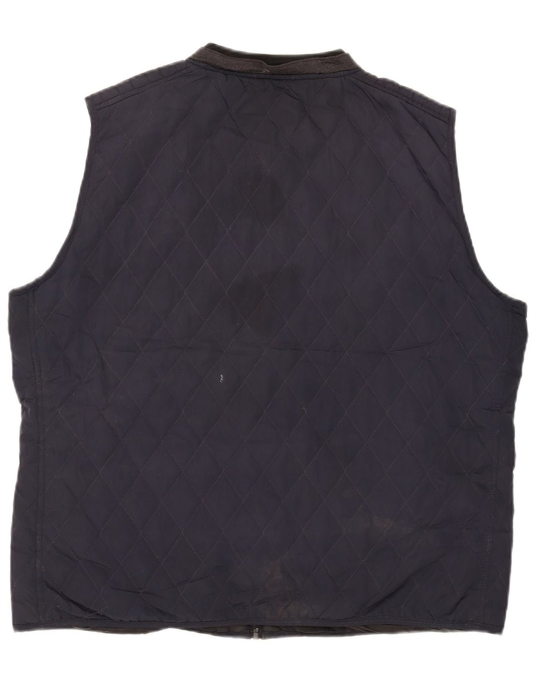 Gilet trapuntato da uomo Zara UK 44 2XL poliestere blu navy