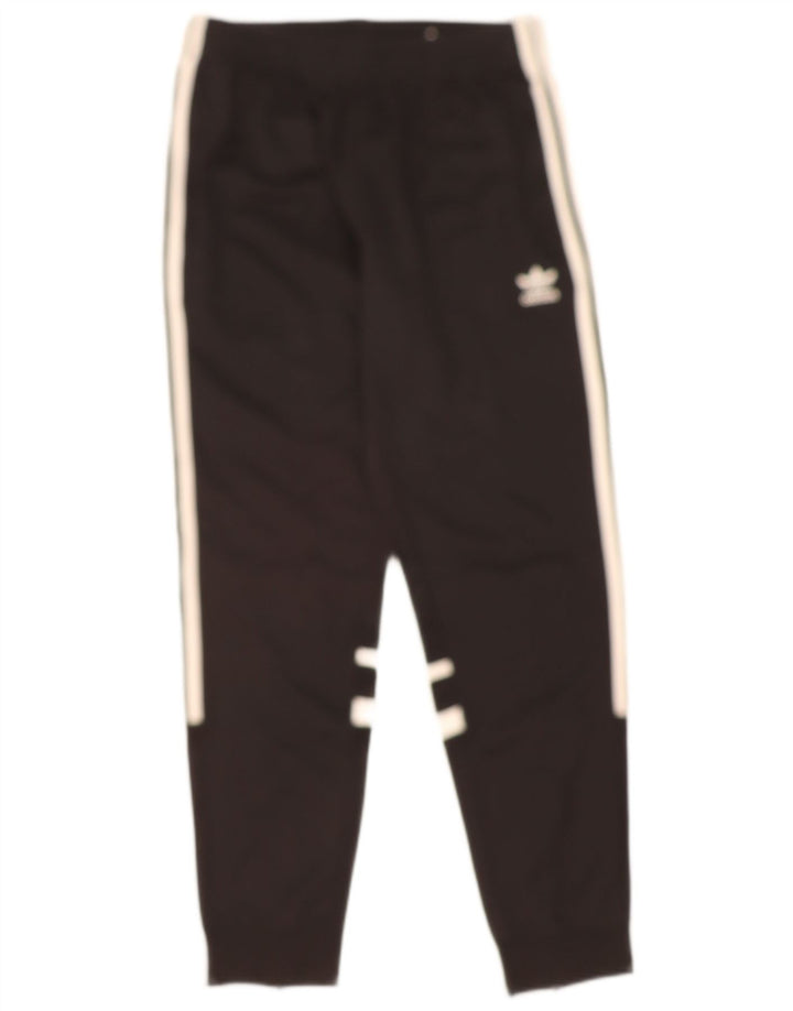 ADIDAS Mens Tracksuit Trousers Joggers Large  Black Polyester