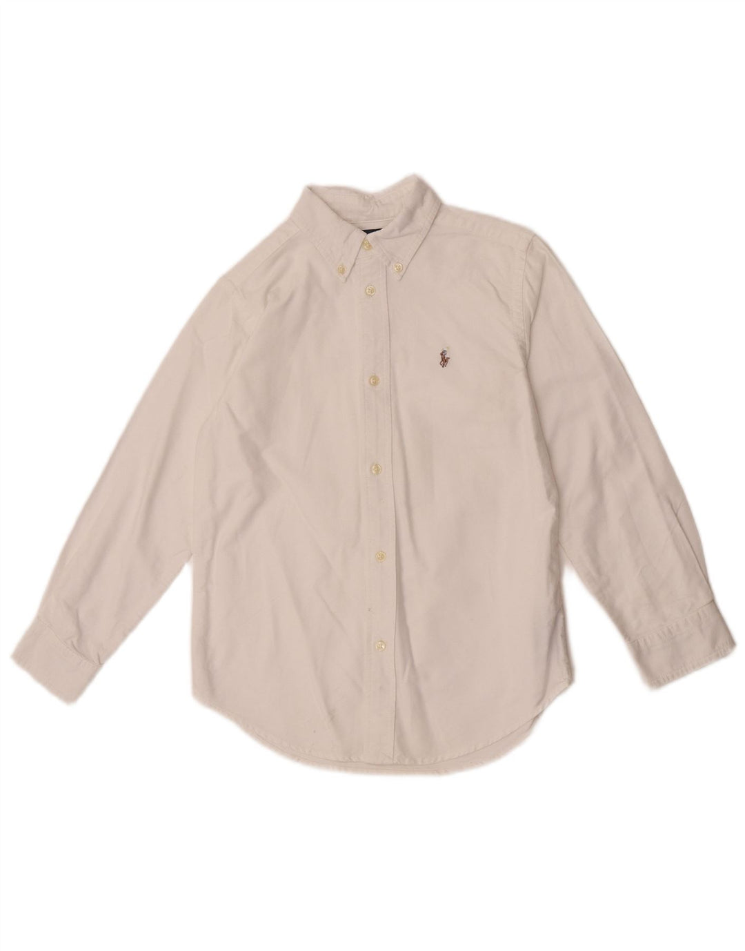 Camicia Ralph Lauren per ragazzi 6-7 anni in cotone bianco