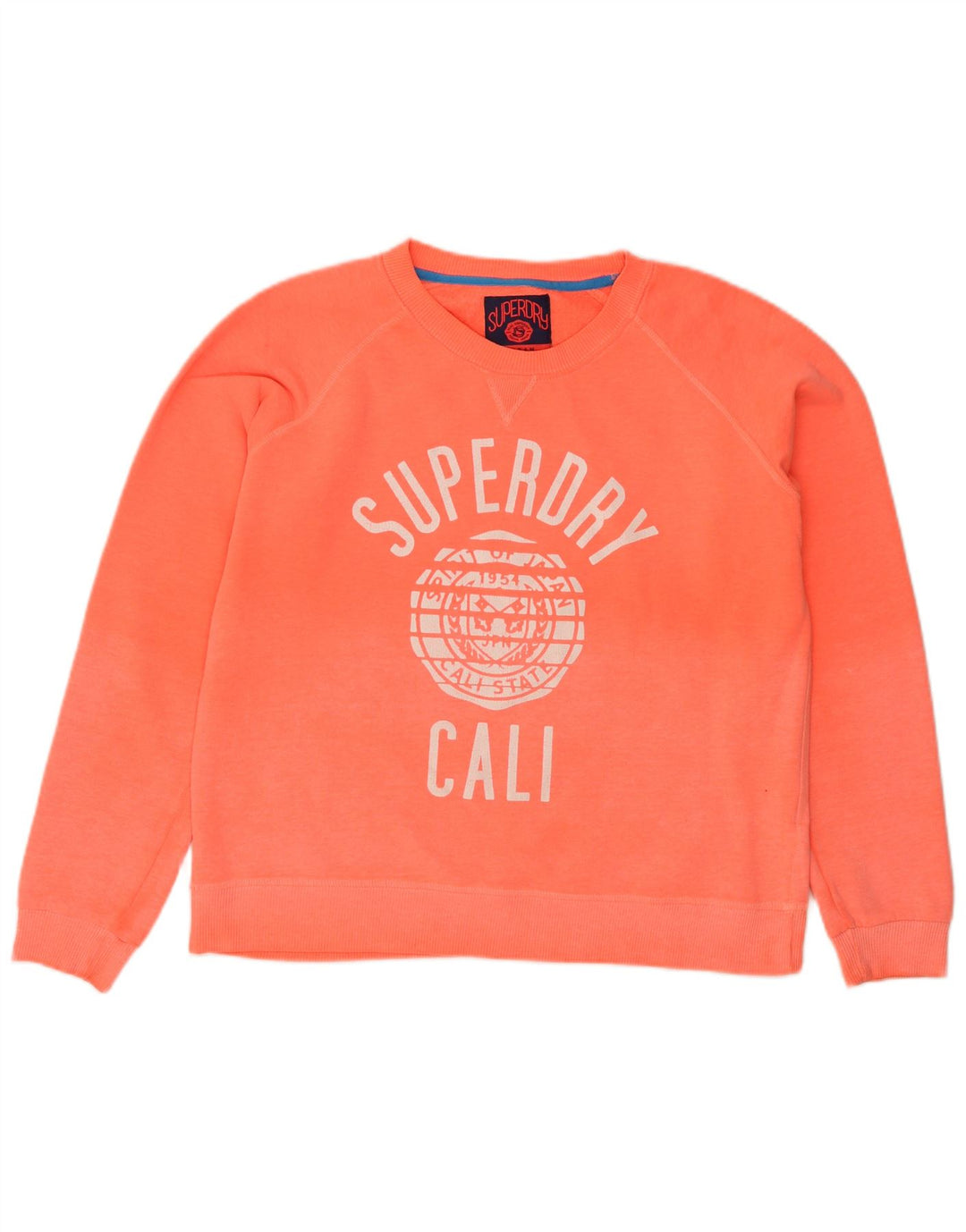 Felpa con grafica da donna SUPERDRY UK 16 Large Arancione