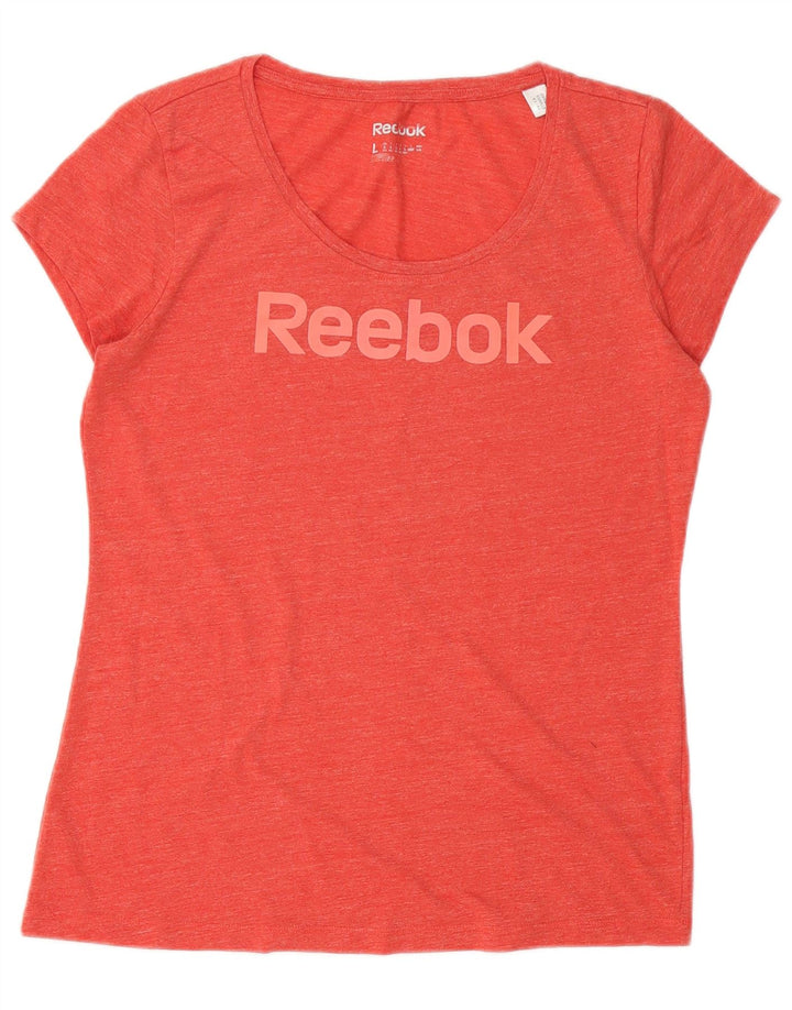 T-shirt grafica Reebok da donna Top UK 14 Large Rossa