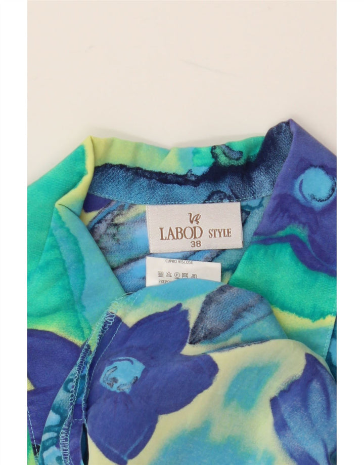 Camicetta camicia a maniche corte da donna VINTAGE EU 38 medio multicolore floreale