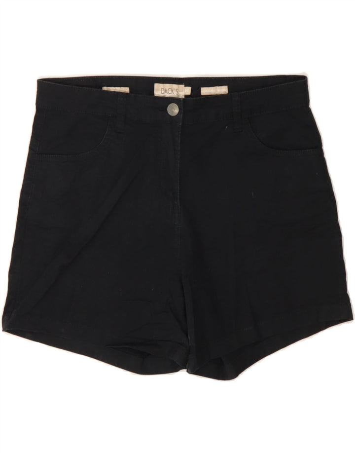 DACK'S Womens Casual Shorts IT 44 Medium W30  Black Cotton Vintage Dack's and Second-Hand Dack's from Messina Hembry 