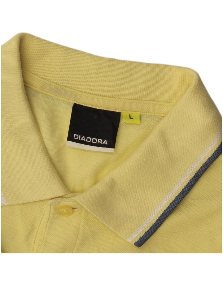 Polo Diadora Uomo Large Gialla