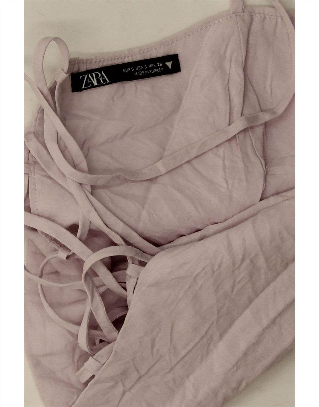 Top corto a corsetto da donna Zara UK 8 piccolo viola modal