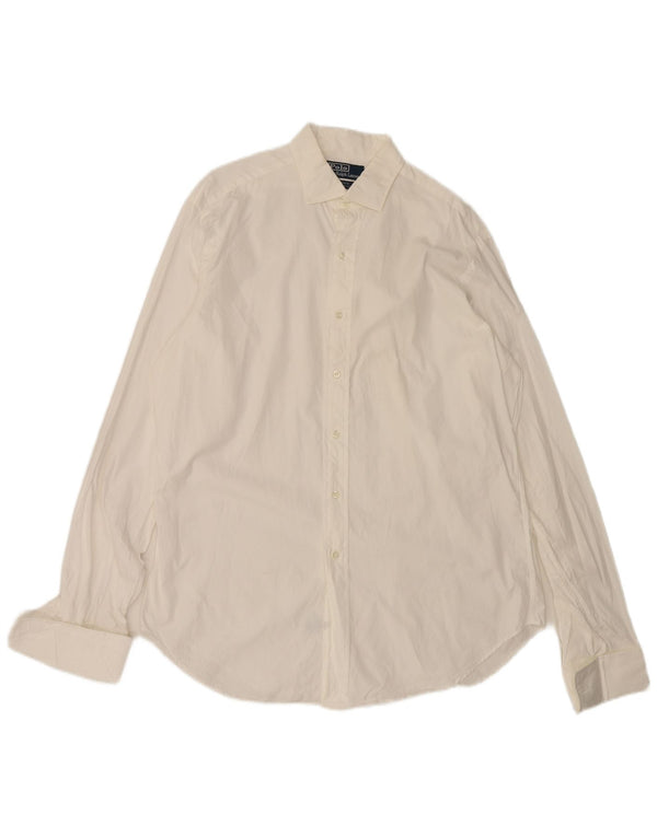 Polo Ralph Lauren Camicia formale da uomo vestibilità classica XL in cotone bianco