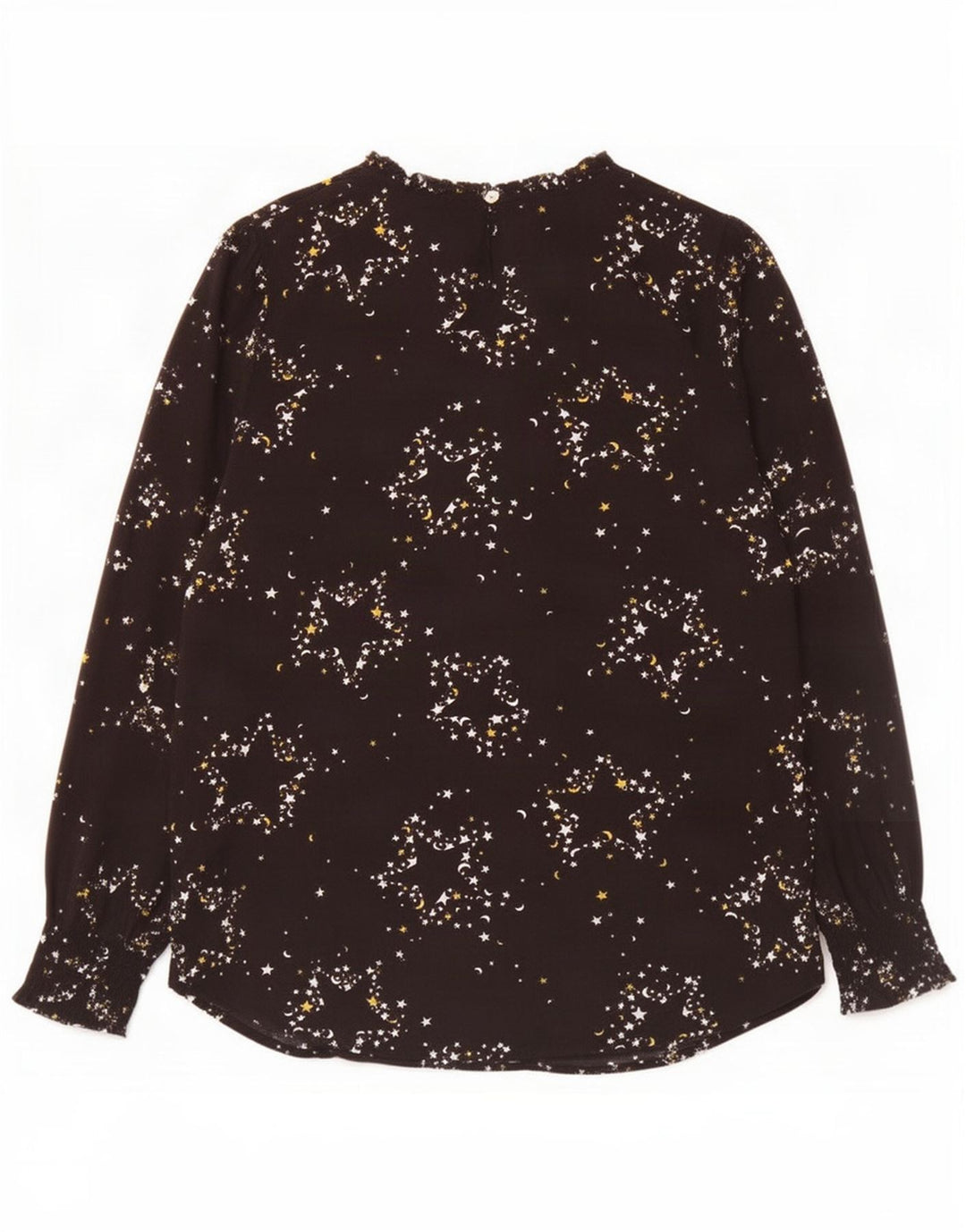 Camicetta da donna con motivo astratto Marks & Spencer Top UK 14 grande nera