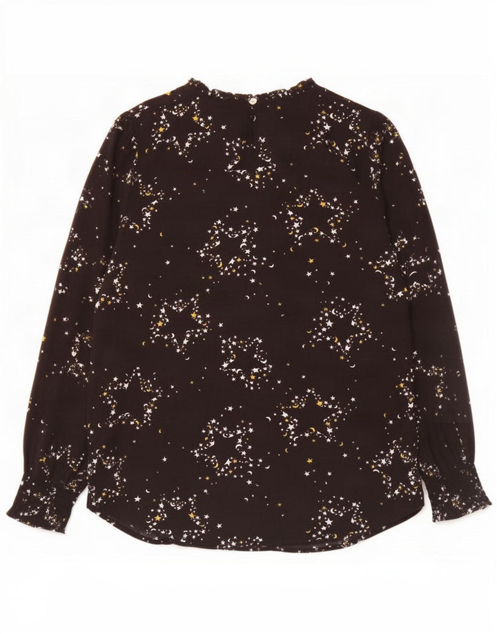 Camicetta da donna con motivo astratto Marks & Spencer Top UK 14 grande nera
