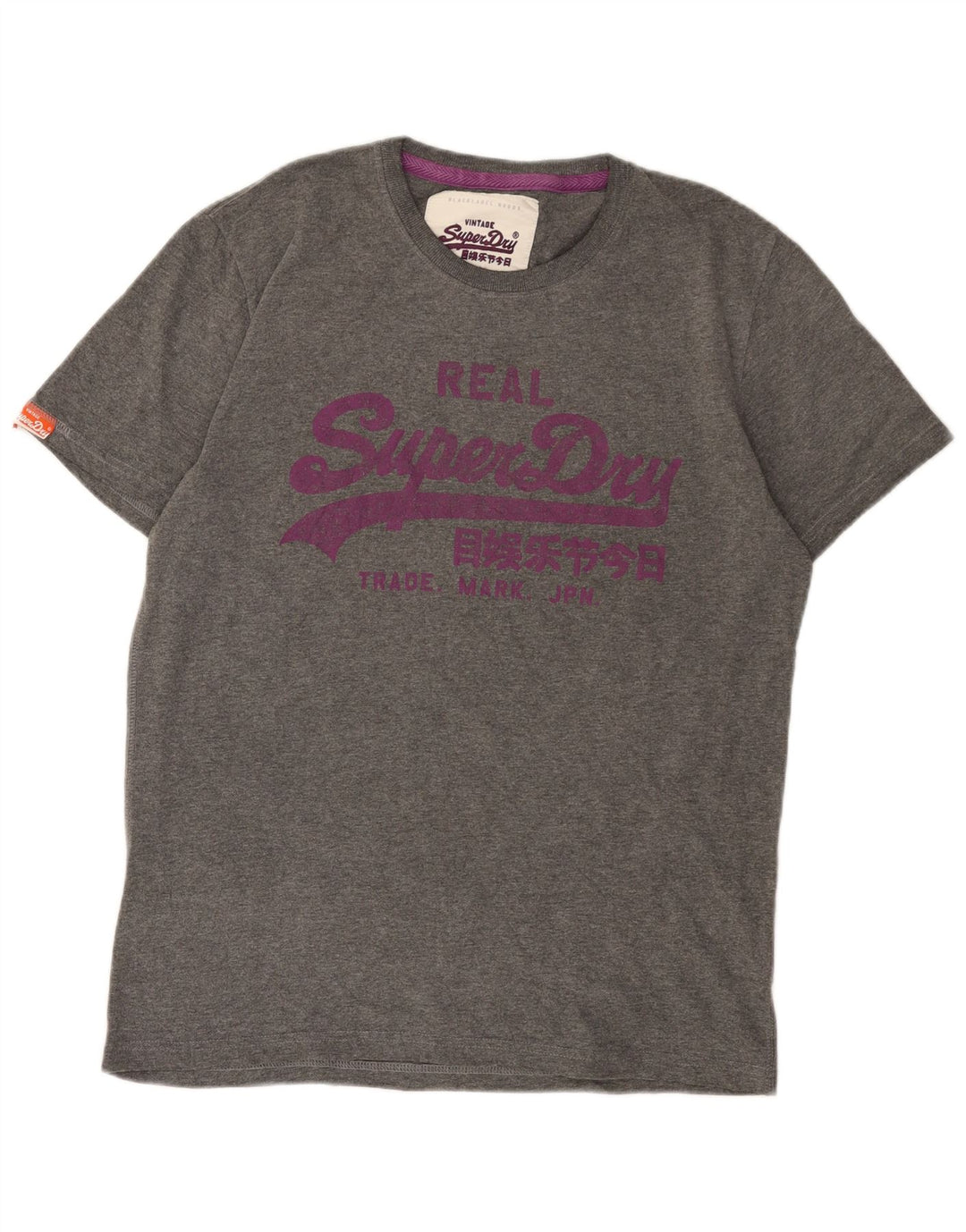 T-shirt grafica da uomo Superdry Top XL in cotone grigio