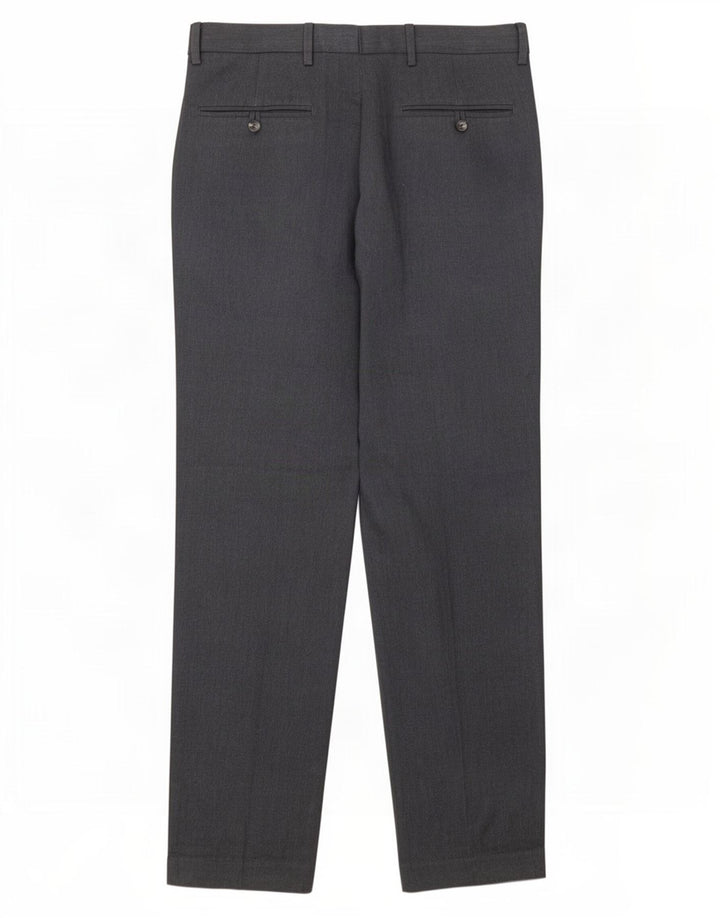 Pantaloni chino slim da uomo Marks & Spencer W32 L33 poliestere grigio