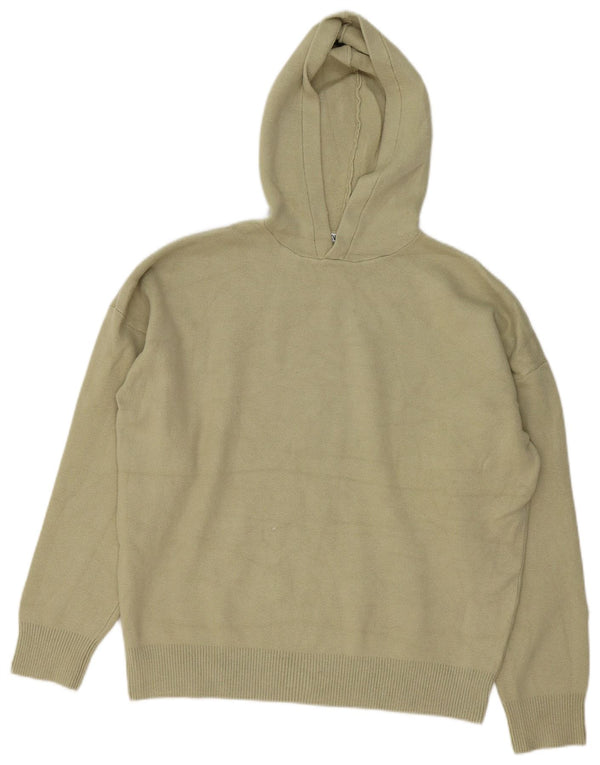 Maglione con cappuccio da uomo Zara in viscosa kaki media