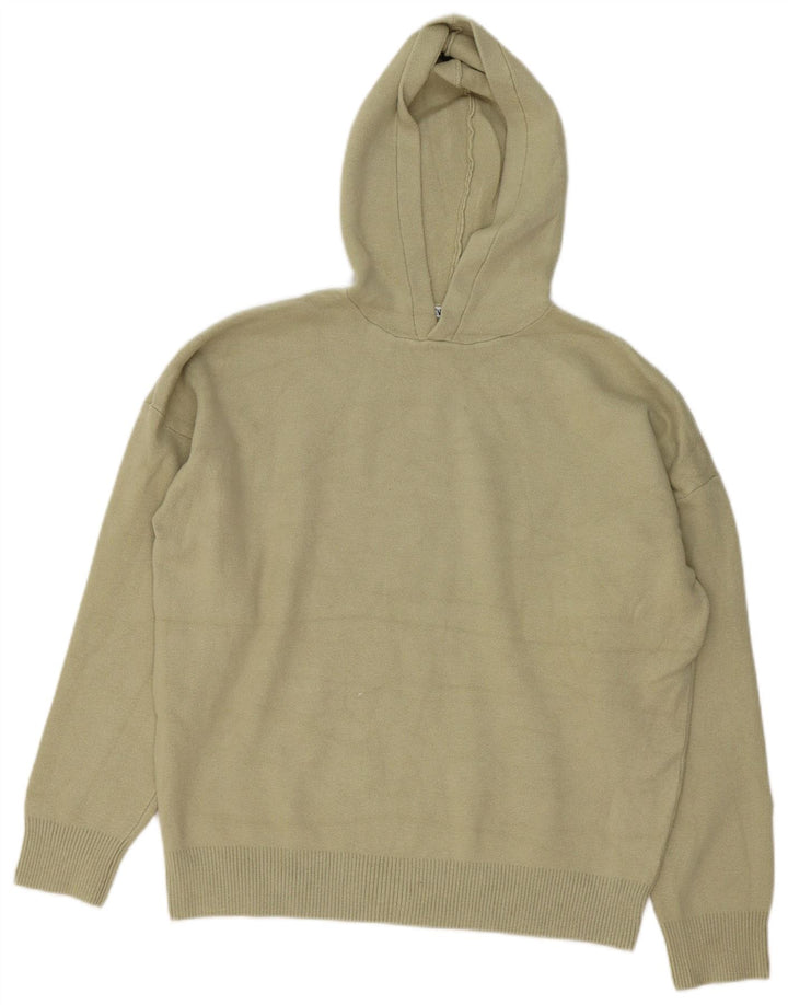 Maglione con cappuccio da uomo Zara in viscosa kaki media