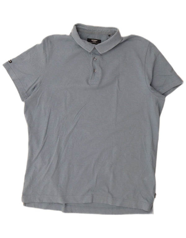 Polo da uomo Superdry 2XL in cotone blu