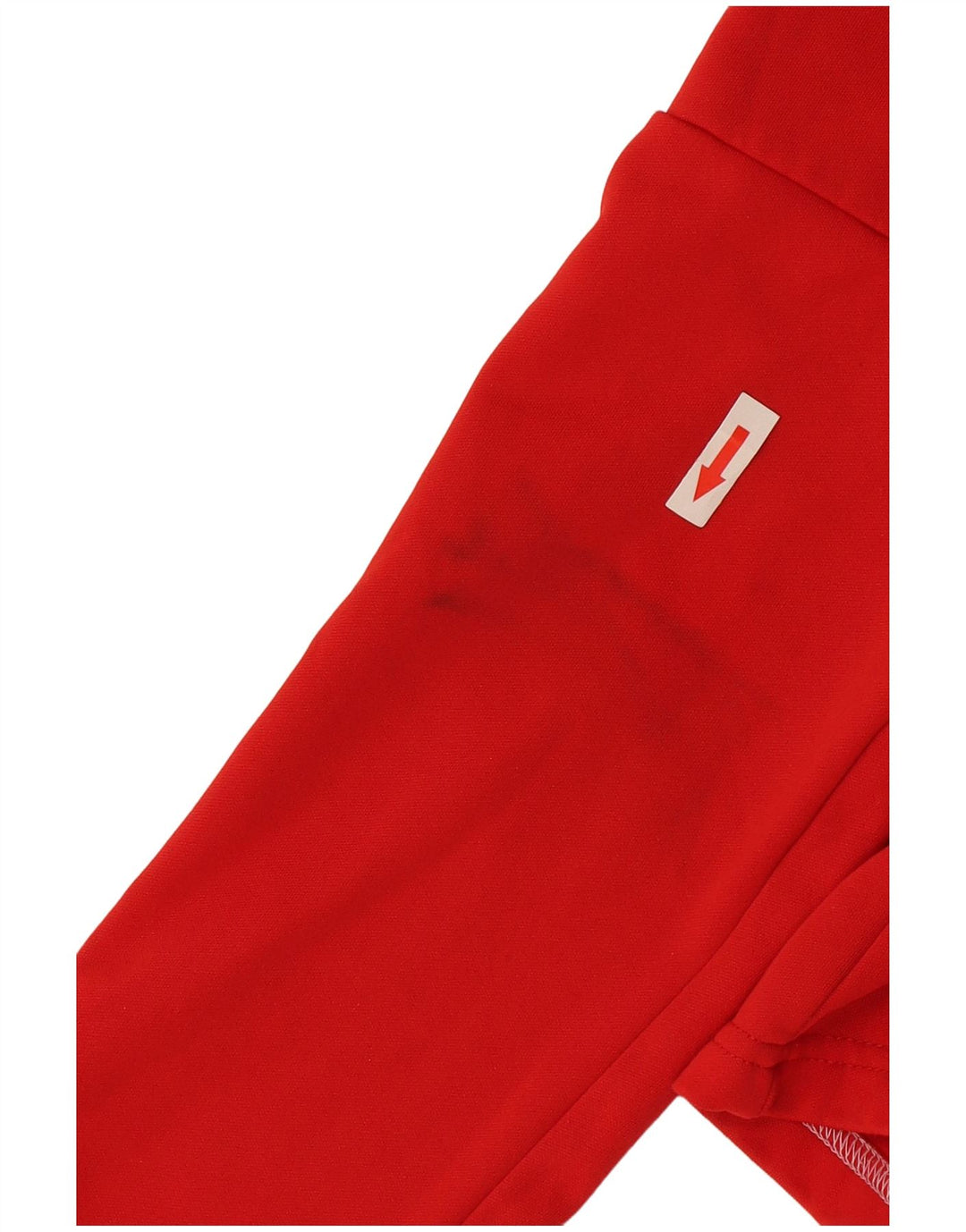 Nike Maglia da uomo Dri Fit con zip e collo a maniche lunghe in poliestere color block rosso medio
