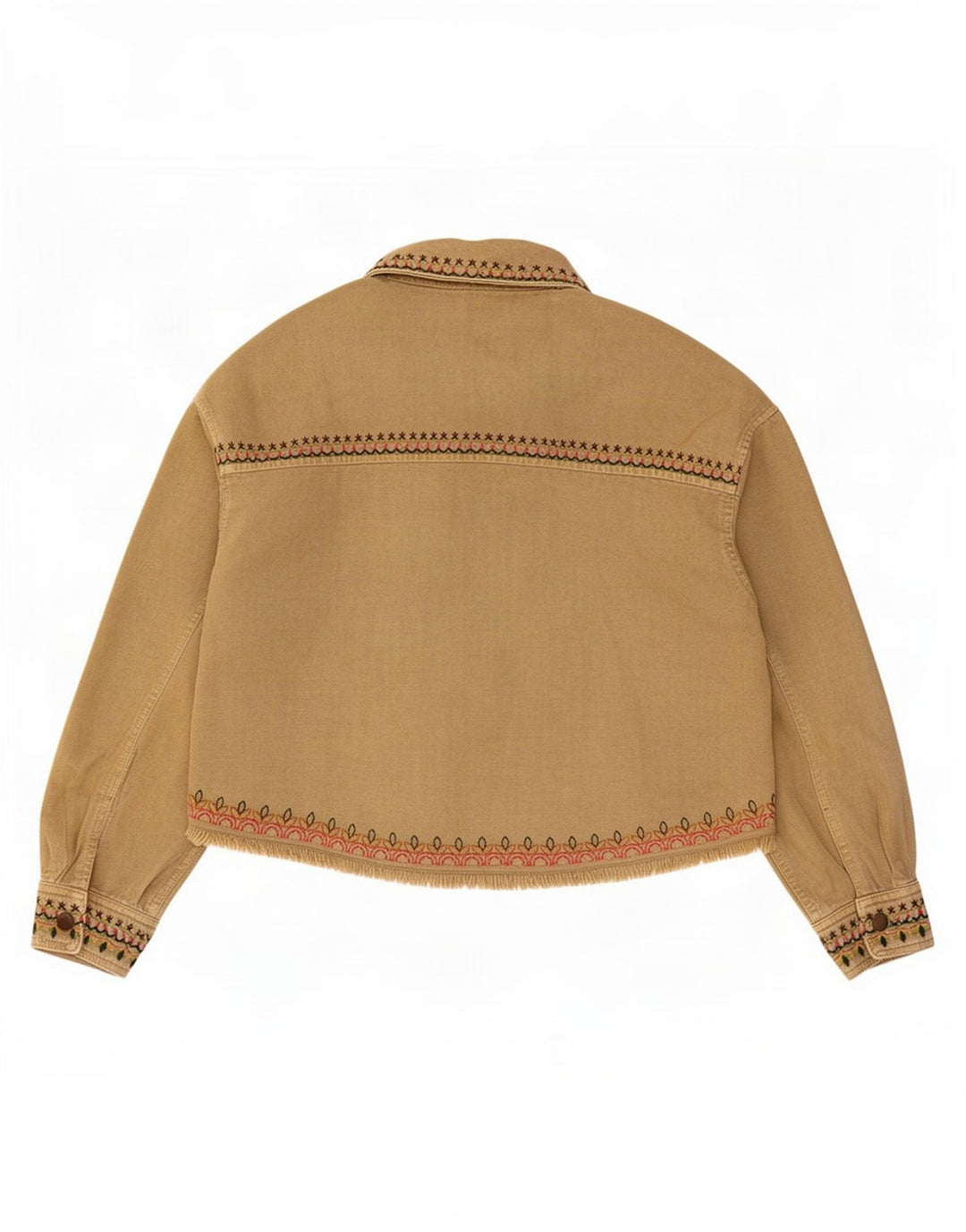 Giubbotto bomber oversize da donna Zara UK 10 piccolo cotone geometrico beige