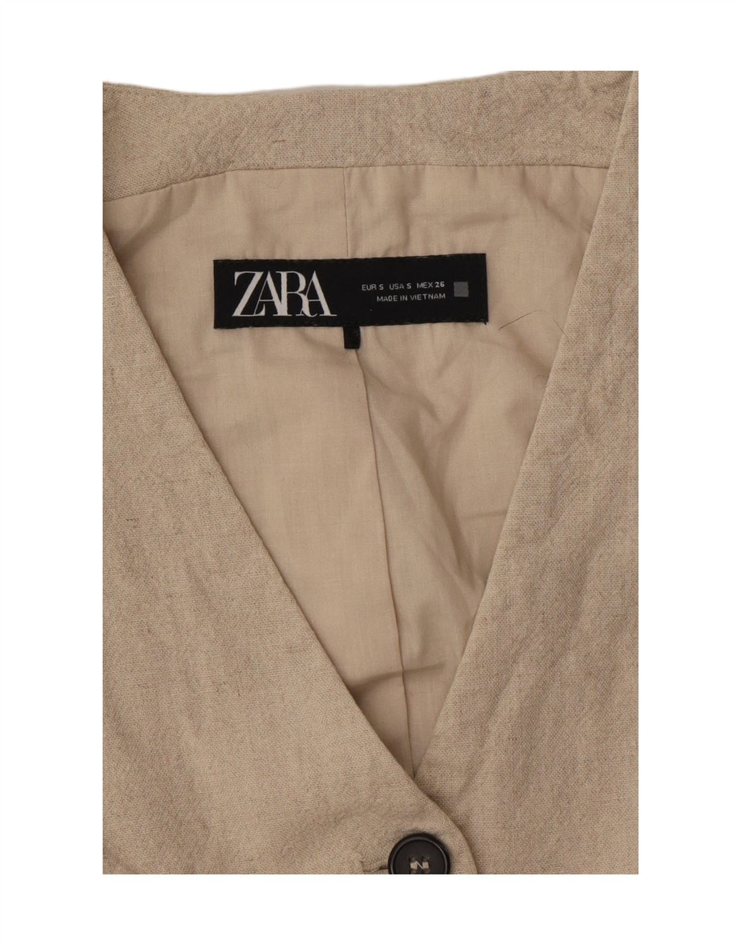 Gilet Zara da donna UK 10 piccolo beige