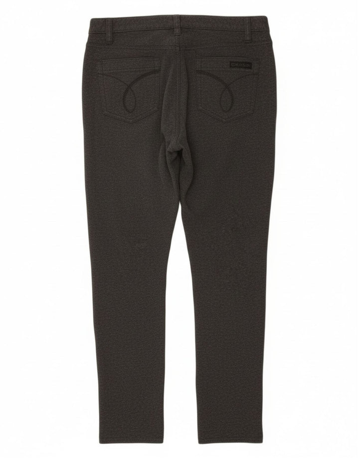 Pantaloni Jegging da donna Calvin Klein US 8 Medium W30 L28 Cotone grigio