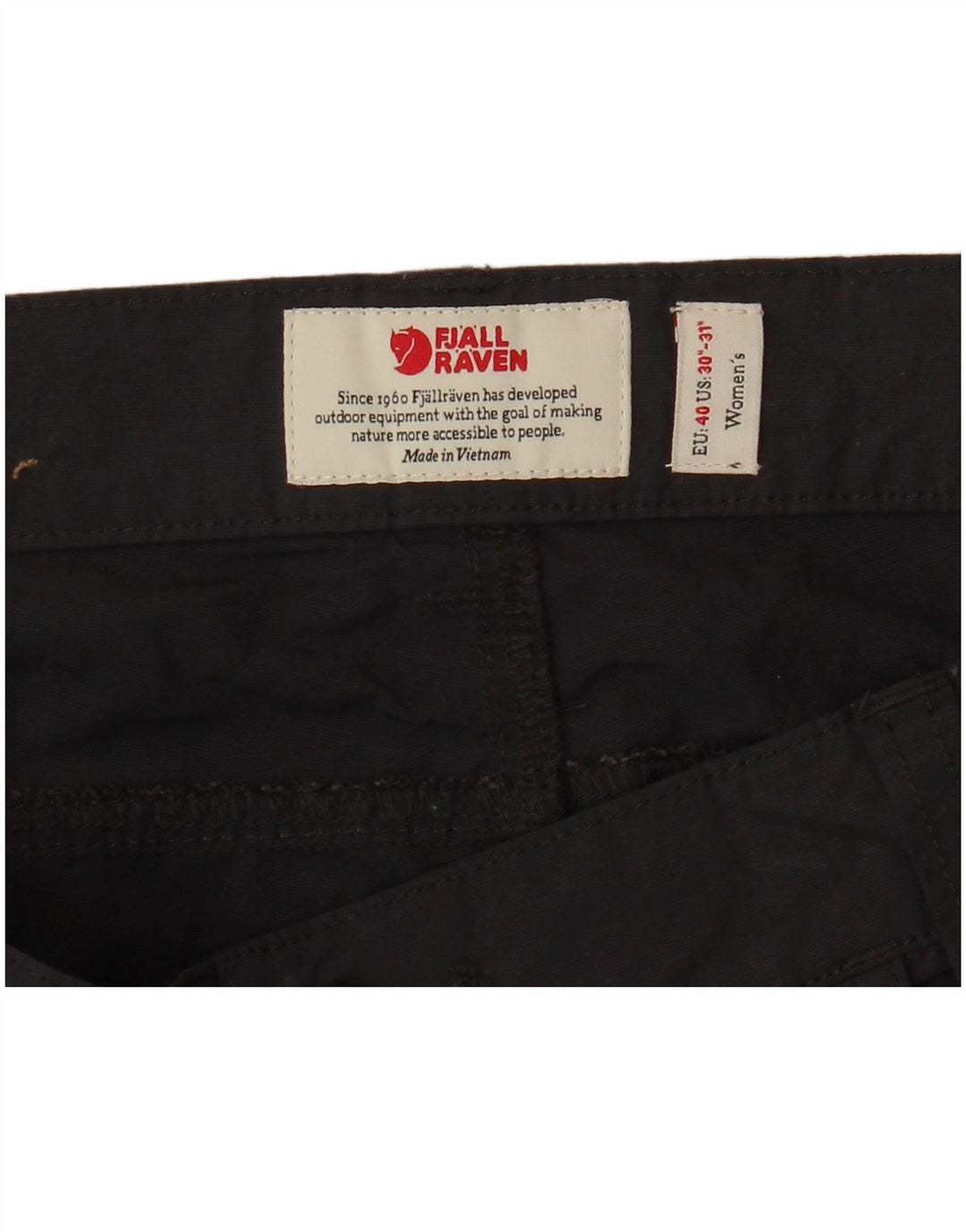 Pantaloncini cargo da donna FJALL RAVEN EU 40 medi W31 neri