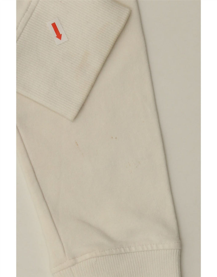 REEBOK Girls Tracksuit Top Jacket 13-14 Years Large White Cotton Vintage Reebok and Second-Hand Reebok from Messina Hembry 