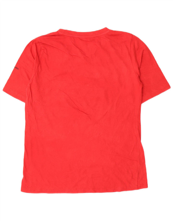 T-shirt grafica da uomo Columbia Top in cotone rosso medio