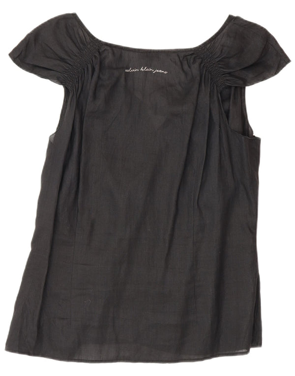 Camicetta da donna Calvin Klein Jeans Top UK 18 XL Nera