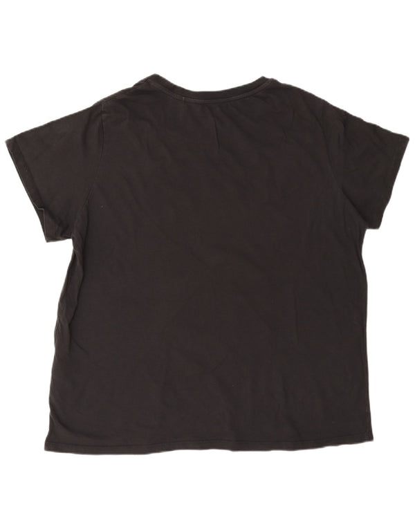 T-shirt grafica da donna Levi's Top UK 20 2XL cotone nero