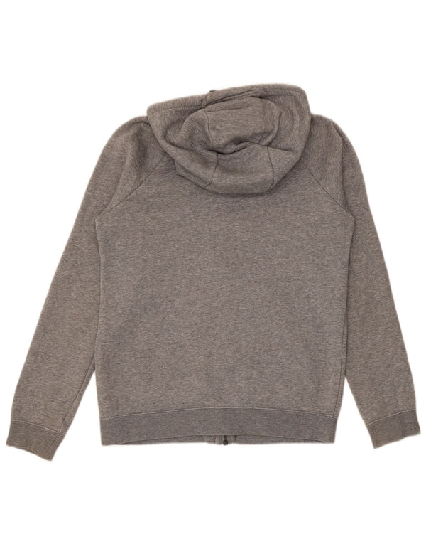 Felpa con cappuccio e zip Nike da donna, vestibilità ampia, UK 4 XS, cotone chiazzato grigio