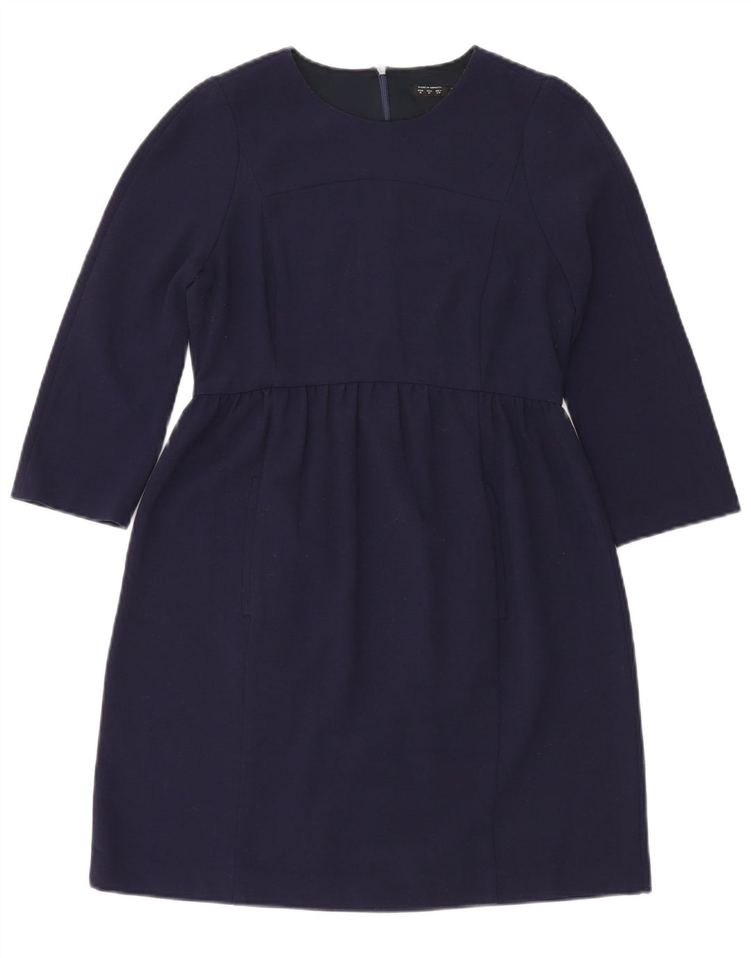 Abito basic da donna Zara con maniche a 3/4 UK 12 blu navy medio