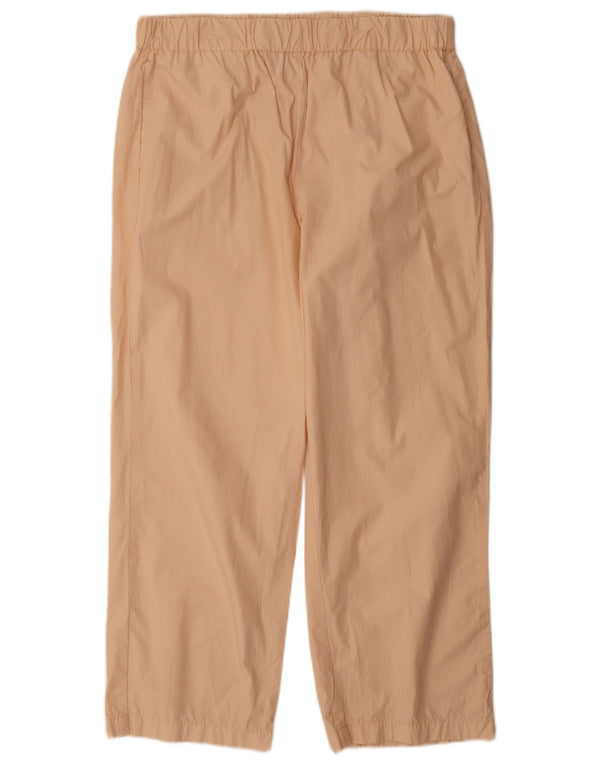 Pantaloni casual dritti da donna Marks & Spencer UK 14 Large W34 L29 Beige