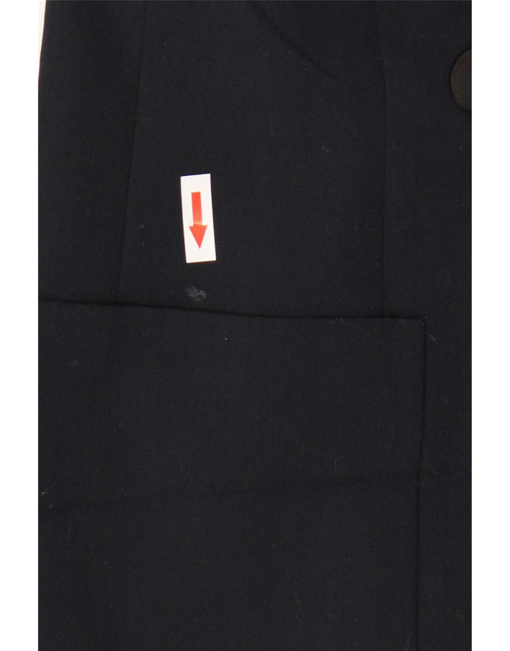 Cappotto doppiopetto da donna Zara UK 12 medio blu navy poliestere