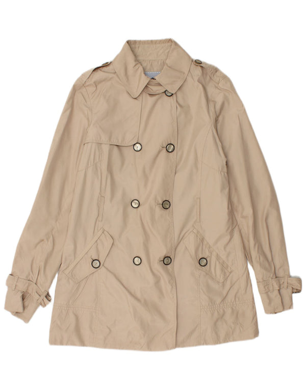 ZARA Womens Trench Coat UK 12 Medium Beige