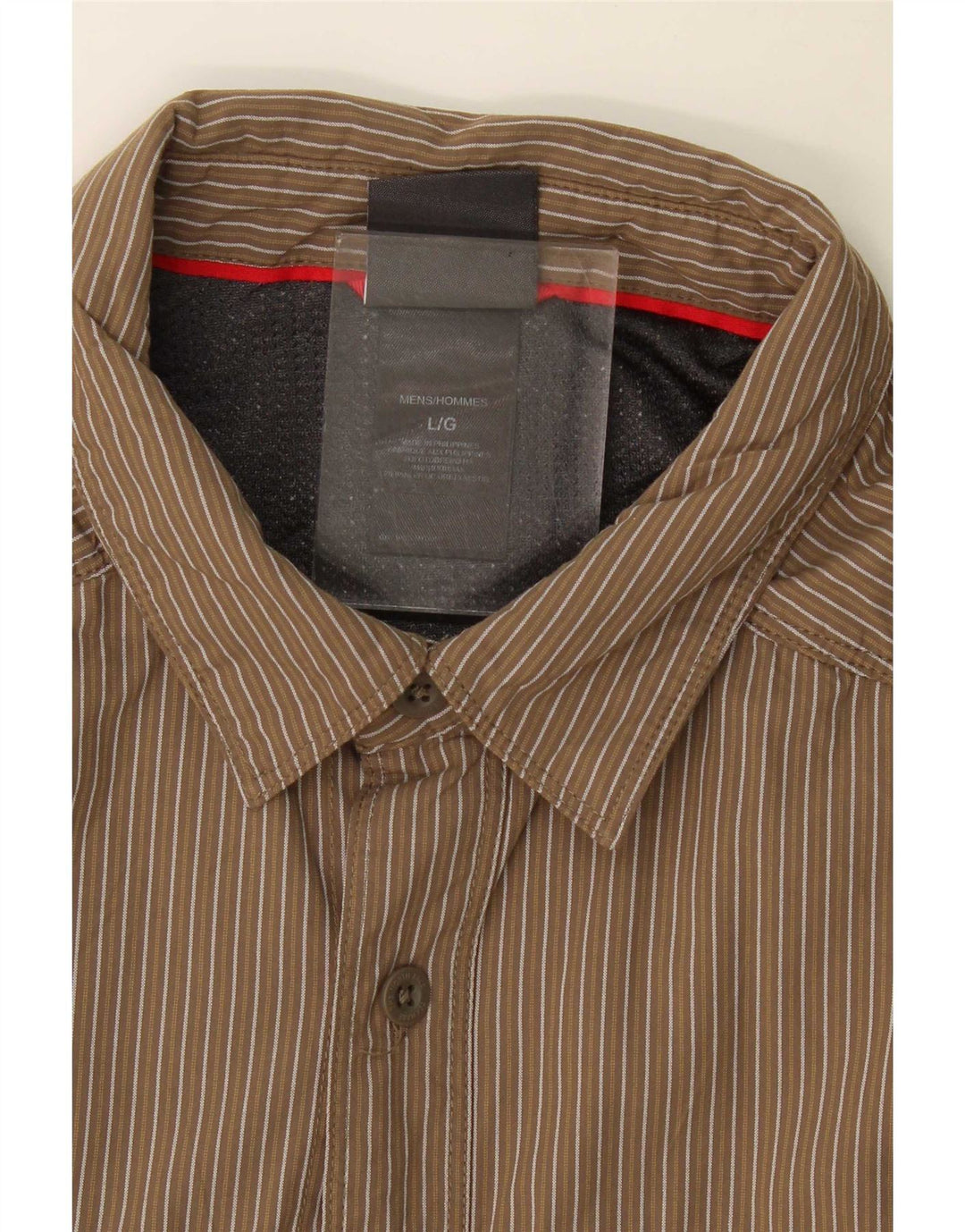 Camicia da uomo The North Face Large in nylon gessato marrone