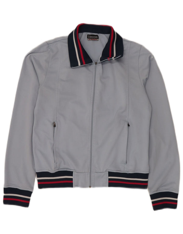 Giacca da tuta da donna KAPPA UK 14 Large Blu Colourblock Poliestere