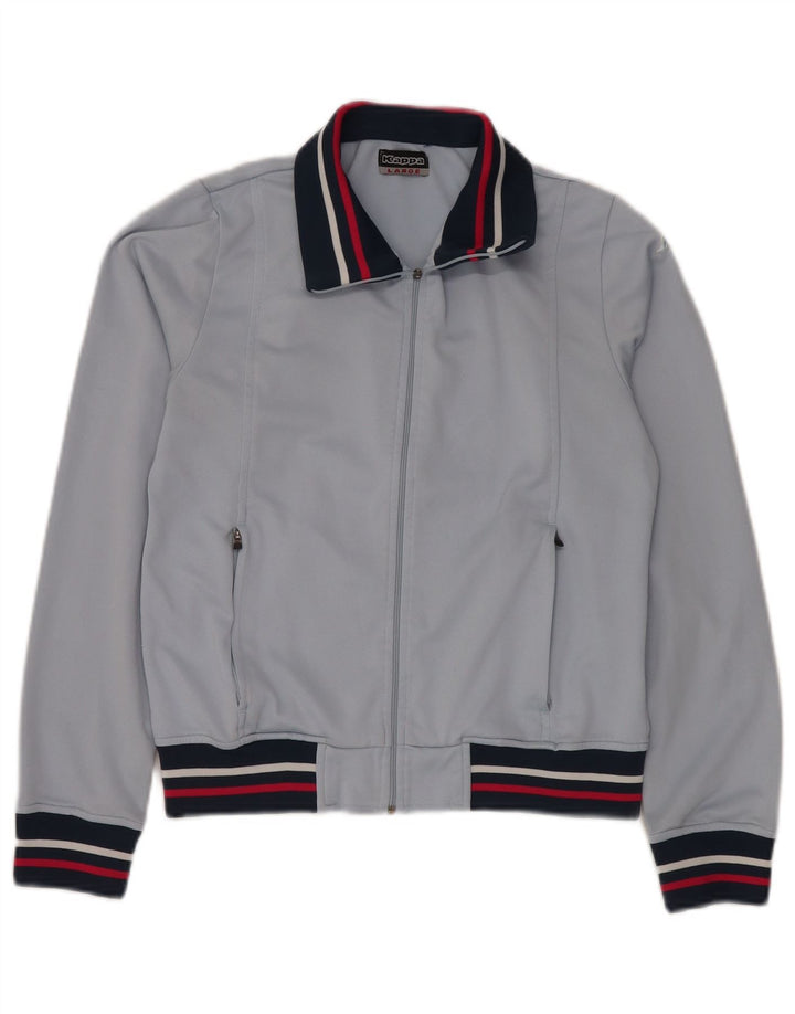 Giacca da tuta da donna KAPPA UK 14 Large Blu Colourblock Poliestere