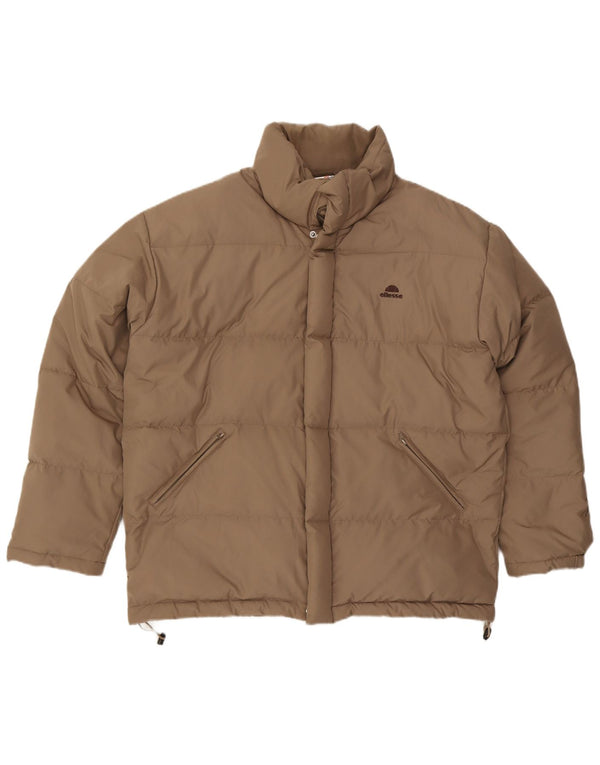 Giacca imbottita da uomo Ellesse UK 40 Large Beige Poliestere
