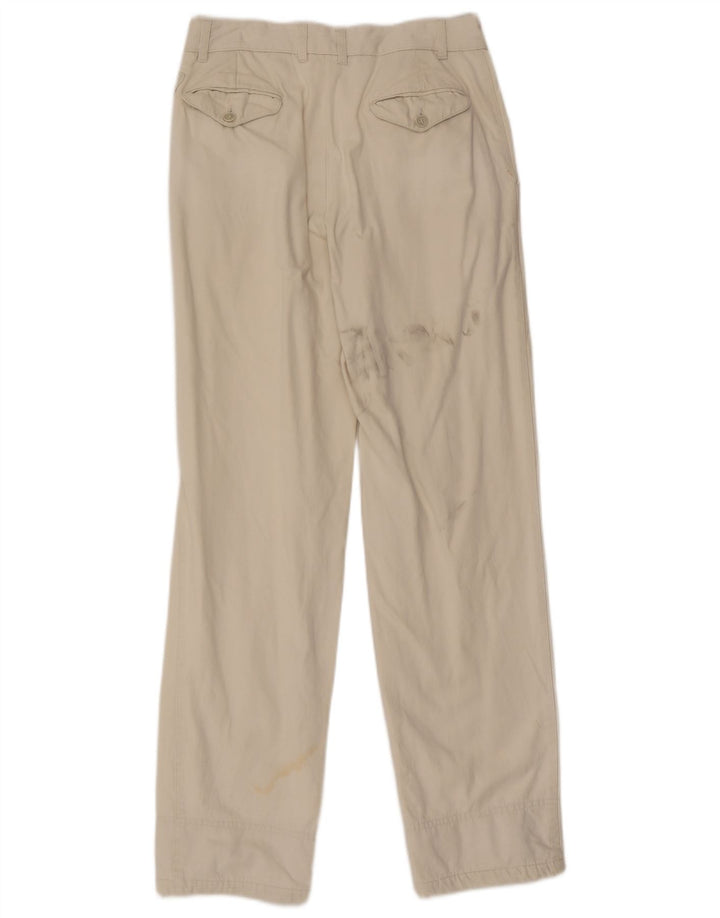 Pantaloni da abito dritti da uomo POP 84 W30 L32 bianco sporco