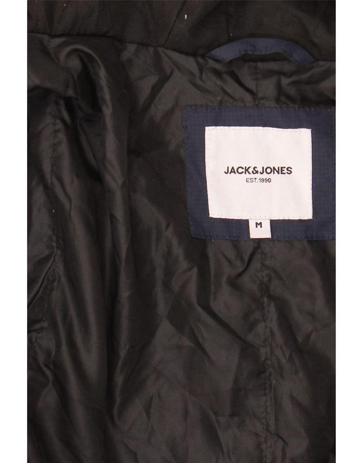 Giacca a vento con cappuccio da uomo Jack & Jones UK 38 medio blu navy