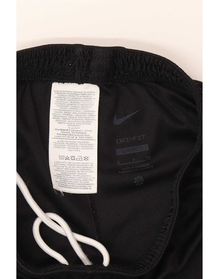 Pantaloncini sportivi Nike da uomo slim fit piccoli in poliestere nero