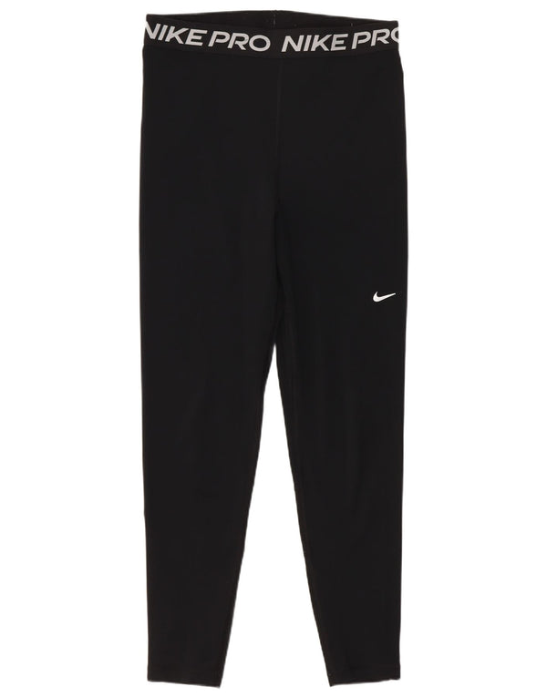 Leggings corti Nike da donna UK 12 medio nero poliestere