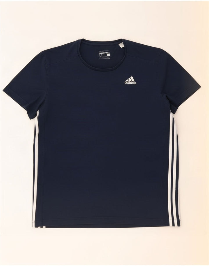 T-shirt Adidas Climalite da uomo media blu navy